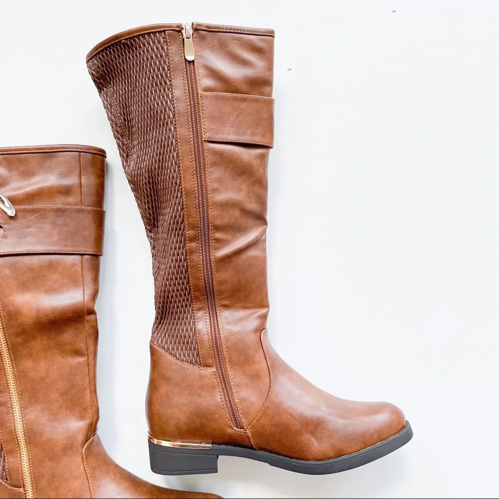 Top Moda Tan Boot Ginger-1 - Picture 2 of 8
